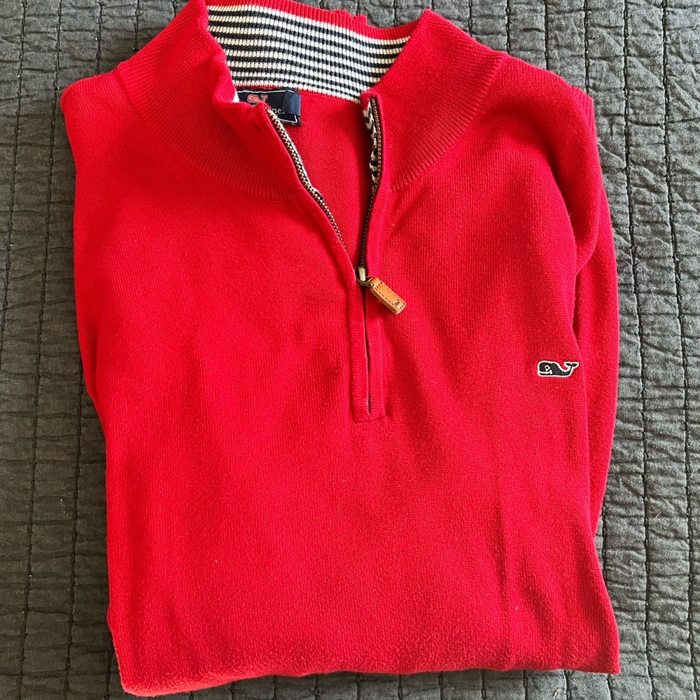 Vineyard Vines Pullover Large Red